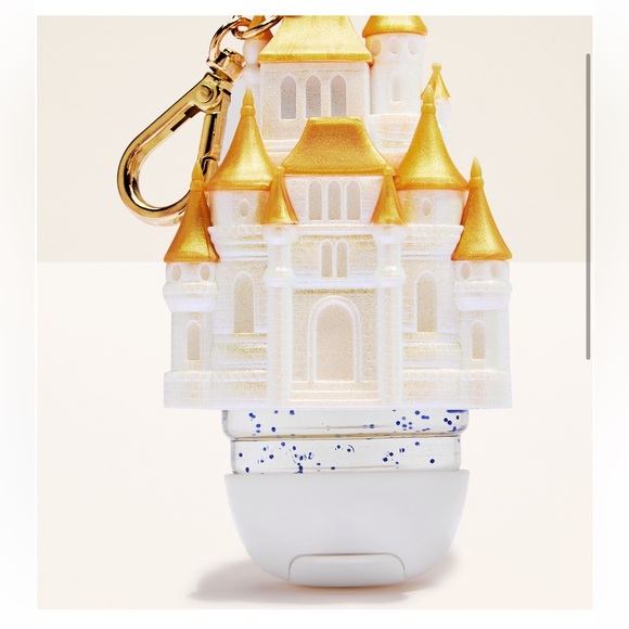 Disney Princess Castle Light Up Hand Sanitizer Holder - White & Gold - Picture 3 of 3